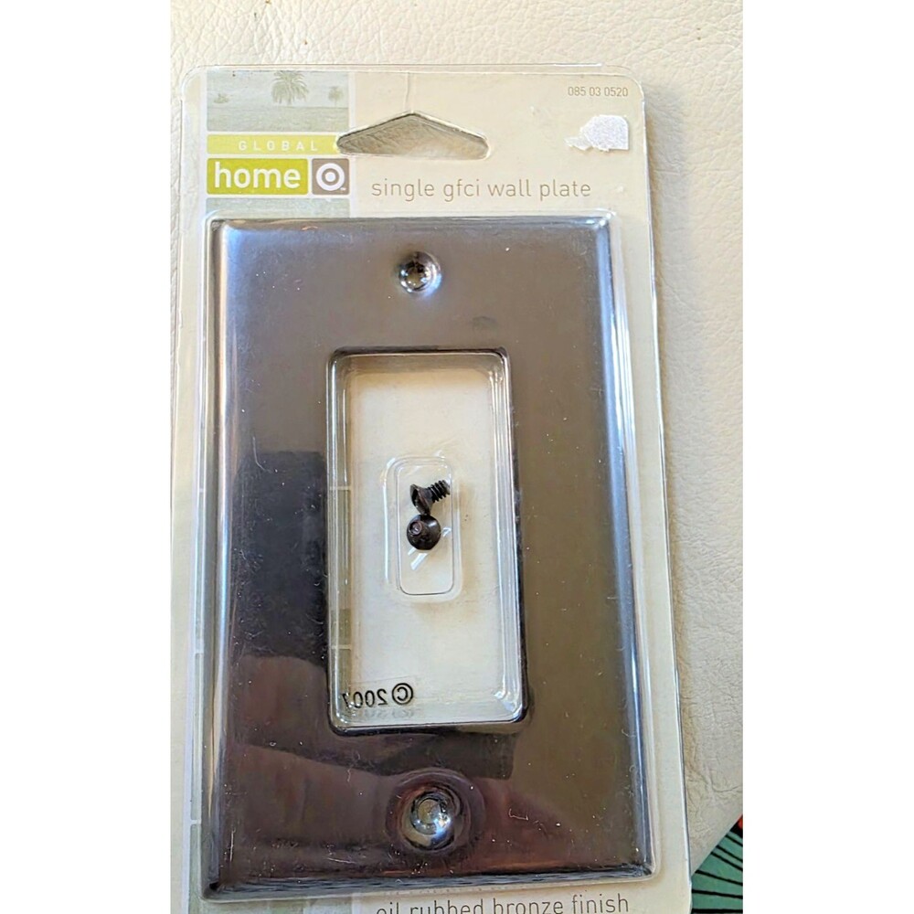 GLOBAL HOME RUBBED OIL BRONZE SINGLE ROCKER FACE PLATE NEW